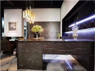 Brown Silk Quartzite Slabs