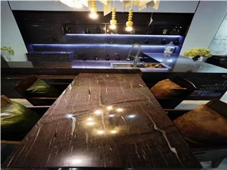Brown Silk Quartzite Slabs