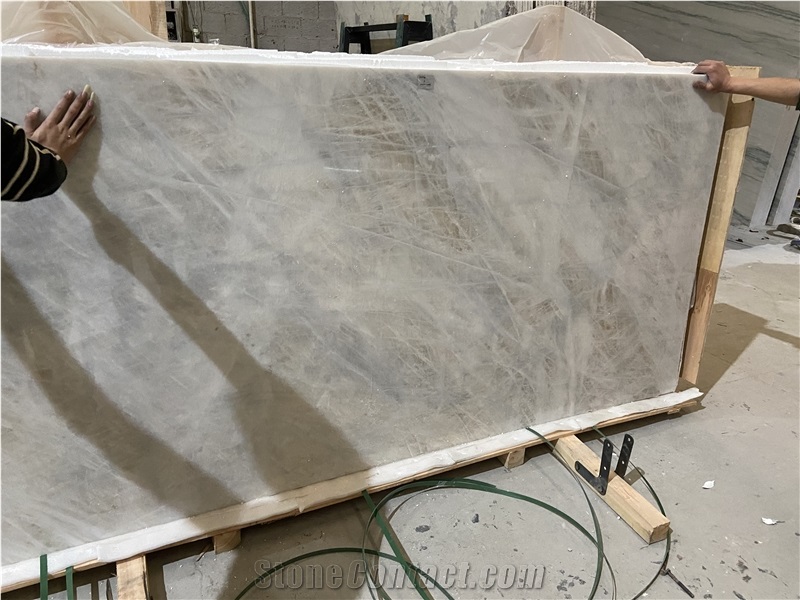 Cristallo Quartzite Slabs For Interior Use