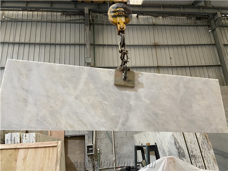 Cristallo Quartzite Slabs For Interior Use