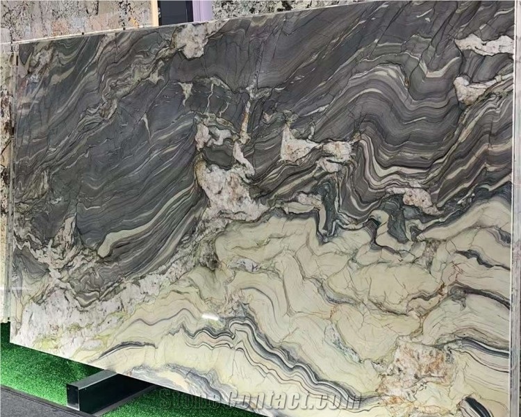 Natural Blue Fusion Quartzite Slabs