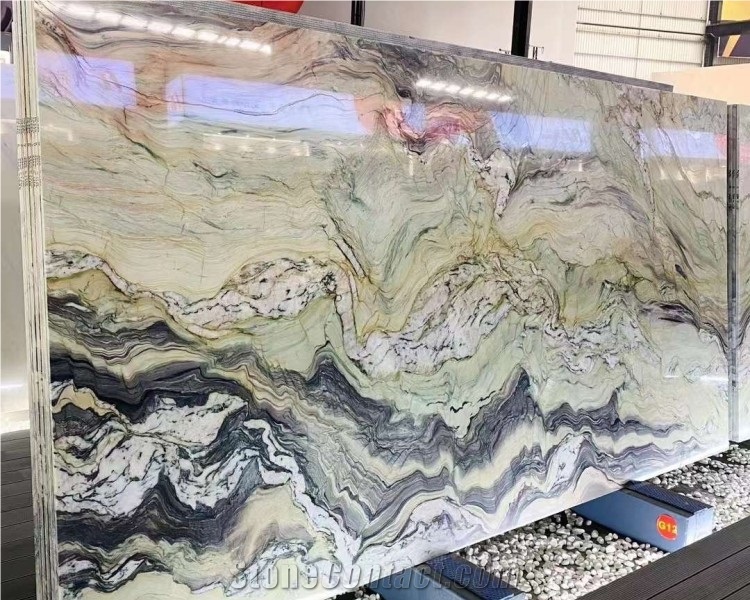 Natural Blue Fusion Quartzite Slabs