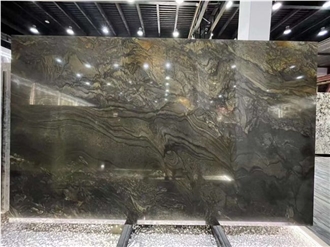 Shangrila Brown Quartzite Slab For Kitchen Countertop Slabs