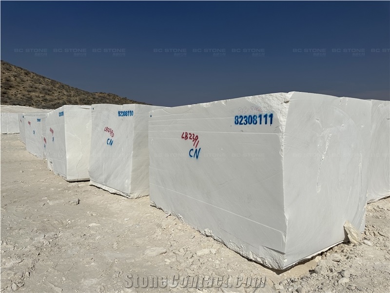 Namib Bianco, Mystery White, Nambian White Marble Blocks