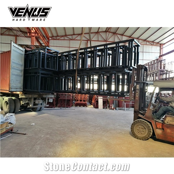 Warehouse Heavy Duty Steel Stone Display Rack