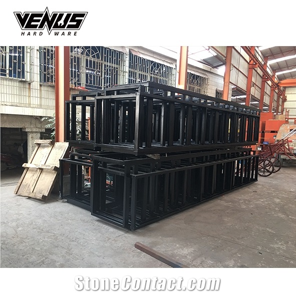 Warehouse Heavy Duty Steel Stone Display Rack