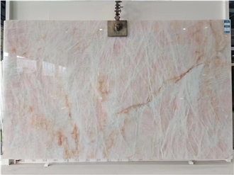 Crystal Pink Quartzite Slabs