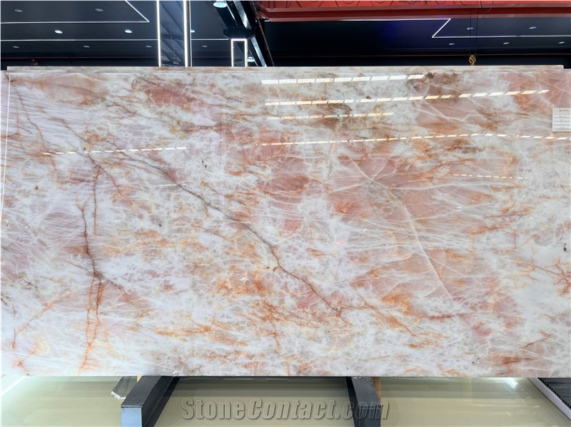 Crystal Pink Quartzite Slabs