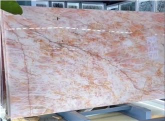 Scarlet Crystal Rosa Pink Quartzite Slabs