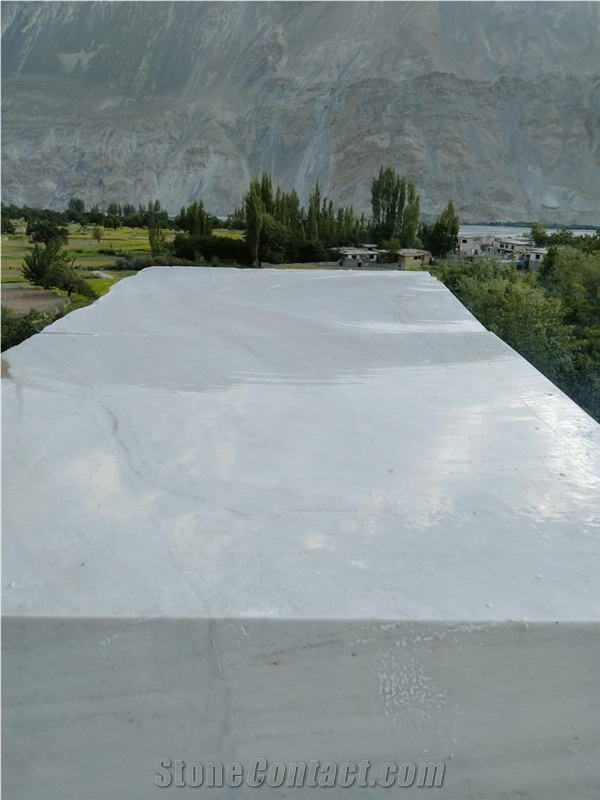 Gilgit White Marble Blocks