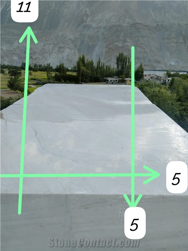 Gilgit White Marble Blocks