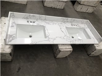 Calcutta Artificial Marble Bathroom Vanity Tops