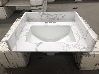Calcutta Artificial Marble Bathroom Vanity Tops