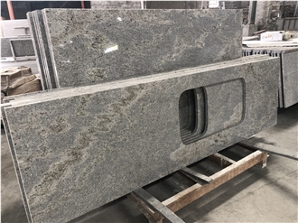 Kashmir White Granite Prefab Kitchen Countertop