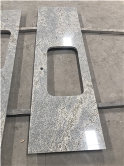 Kashmir White Granite Prefab Kitchen Countertop