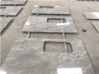 Kashmir White Granite Prefab Kitchen Countertop