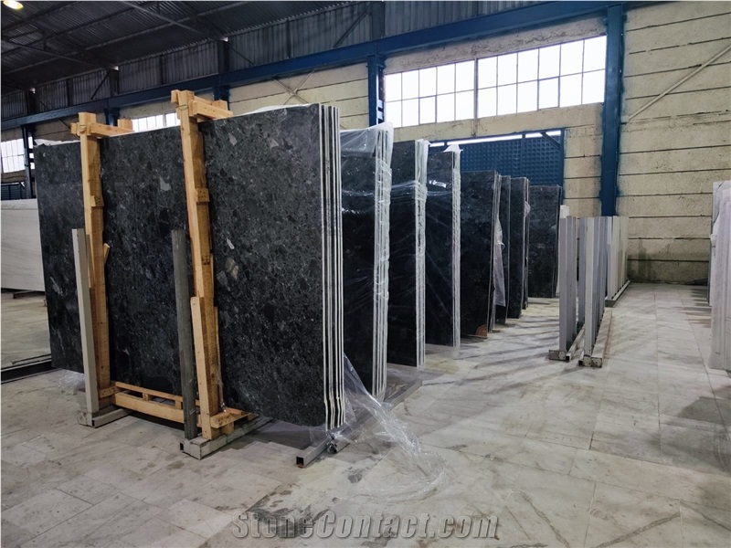 Mugla Black Marble Slab Tiles