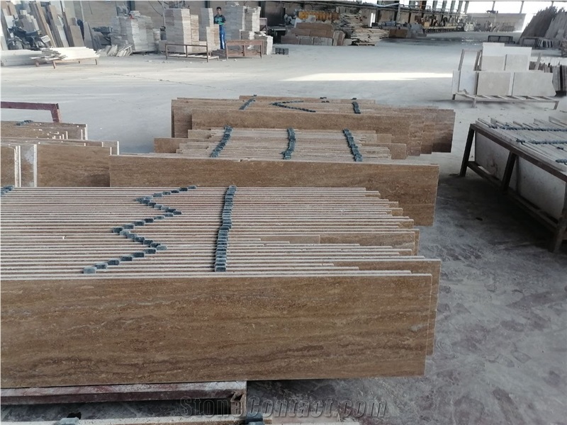 Chocolate Brown Travertine Tiles