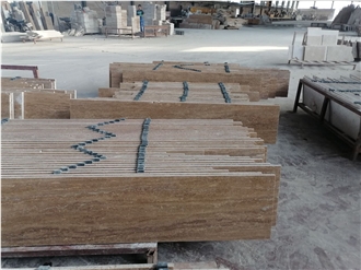 Chocolate Brown Travertine Tiles