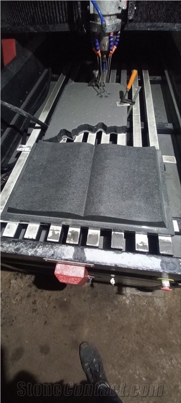 Black Granite Slant Gravestone - Grave Markers, Slant Graves