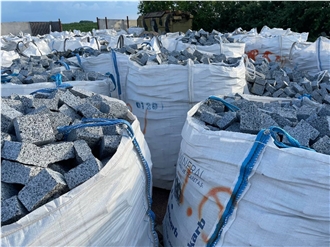 Light Grey Ukraine Granite Cobble Stones
