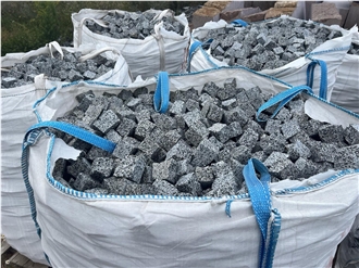 Light Grey Ukraine Granite Cobble Stones
