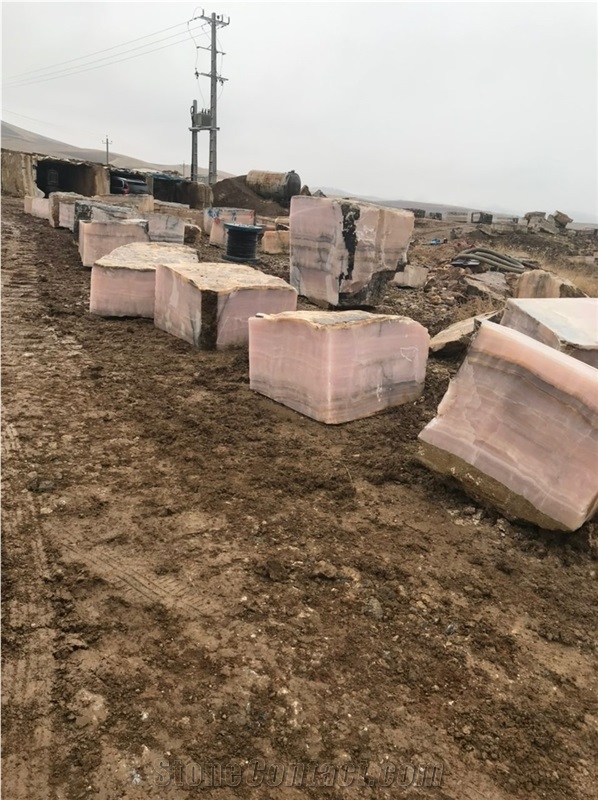 Persian Pink Onyx Blocks