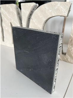 California Black Granite Honed Laminated Honeycomb Panels
