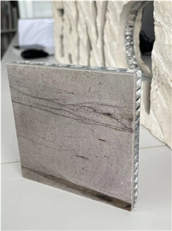 Sterling Grey Marble Tile Laminated Honeycomb Panels
