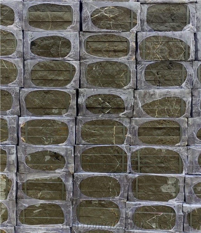 Black Marble Split Face Wall Tiles