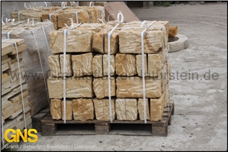 Golden Beige Sandstone Split Face Border Stone Kerbstone Golden Beige Sandstone Split Face Border Stone Kerbstone