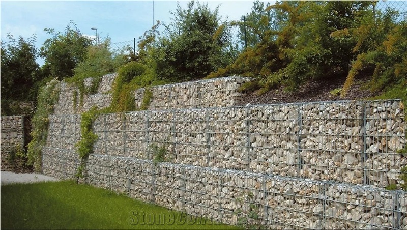 Natural Stone Garden Gabion Fences