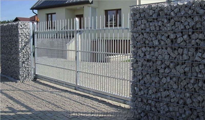 Natural Stone Garden Gabion Fences