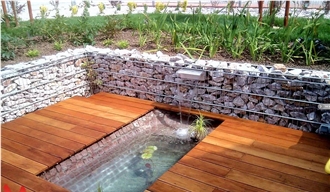 Natural Stone Garden Gabion Fences