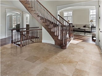 Classic Cross Cut Travertine Honed Slabs