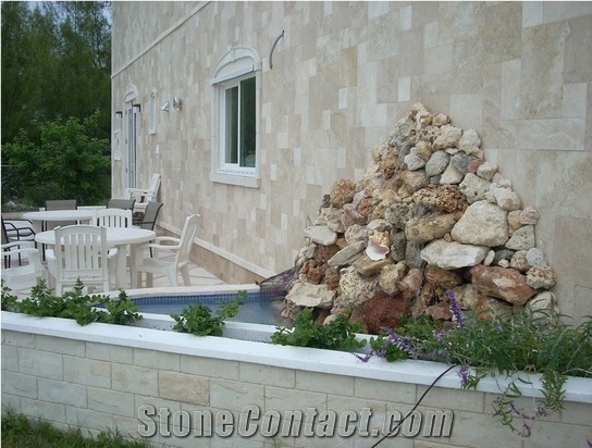 Classic Cross Cut Travertine Honed Slabs