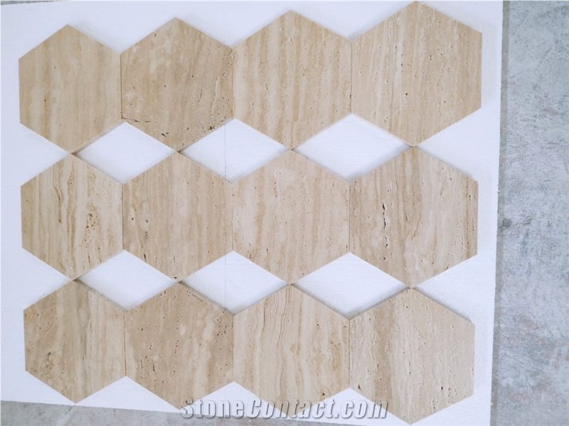 Denizli Travertine Mosaic Tiles