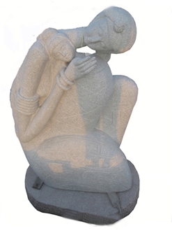 Marble Carved Hulk Garden Statue