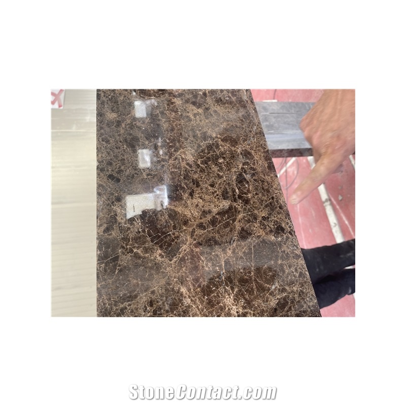 Modern Brown Marble Indoor Fireplace
