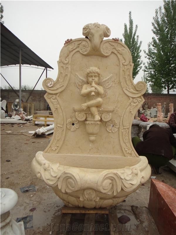 Natural White Marble Landscaping Fountain Garden