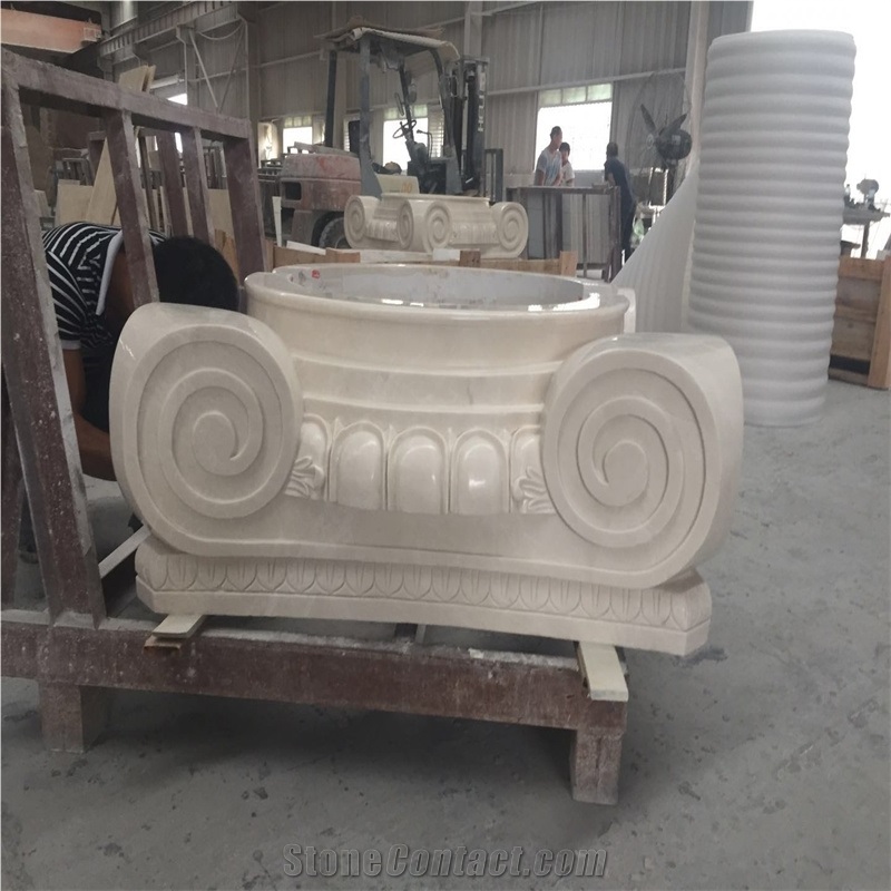 Sunny Beige New Columns,Interior Polished Column Tops