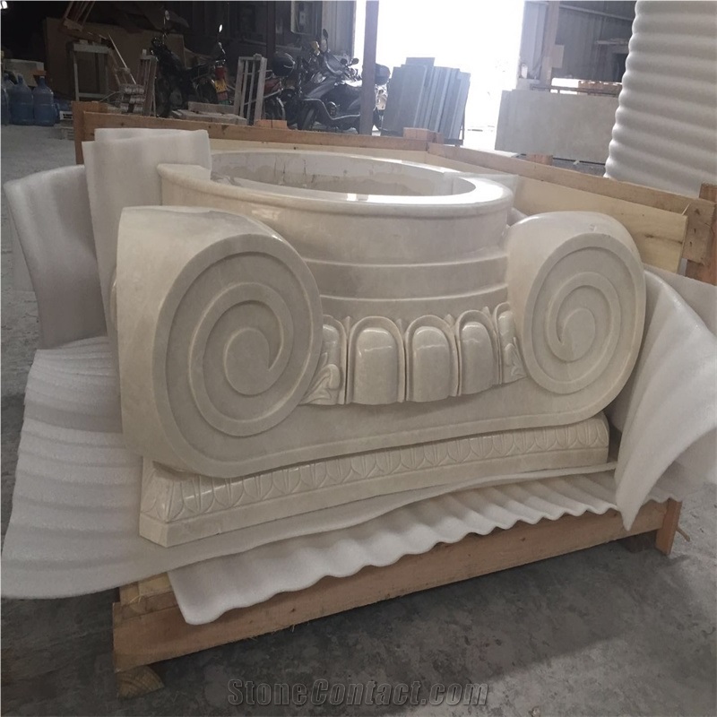 Sunny Beige New Columns,Interior Polished Column Tops
