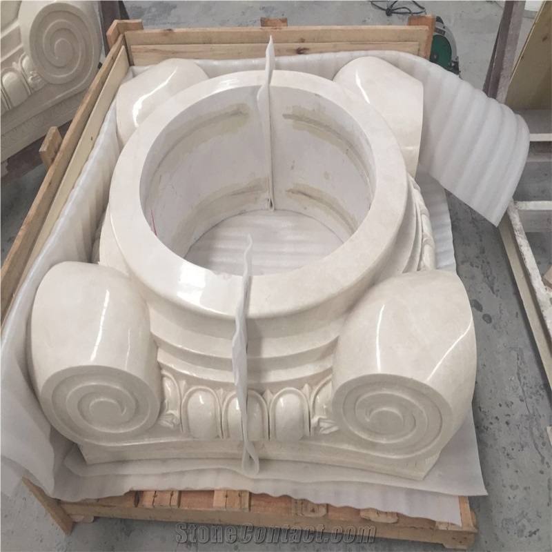 Sunny Beige New Columns,Interior Polished Column Tops