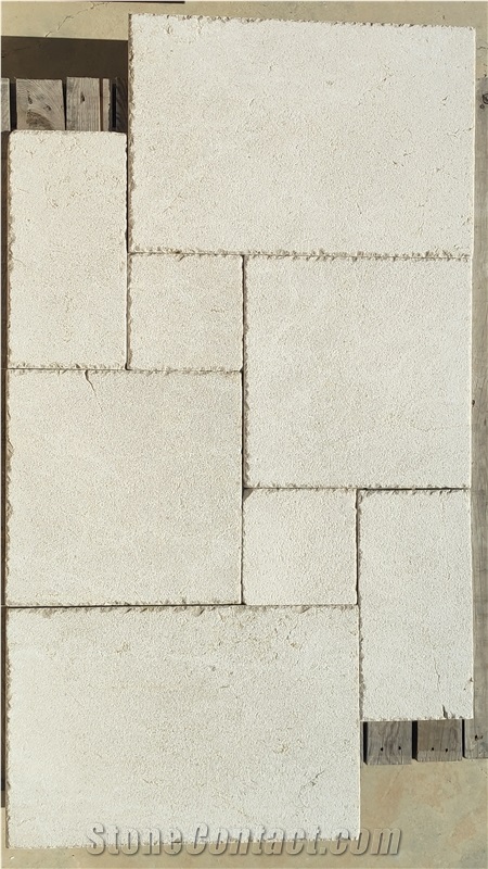 Opus Roman Pattern Crema Levante Marble Tiles