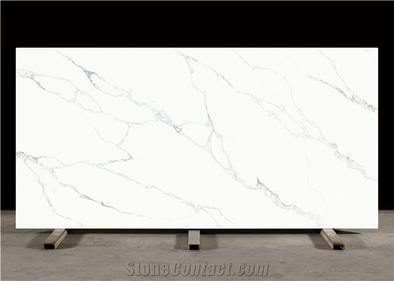 Calacatta Rocky Quartz Slabs