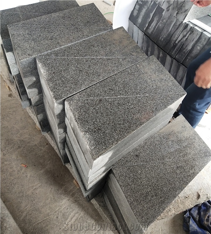 Flamed Dark Grey Granite Paving Stone