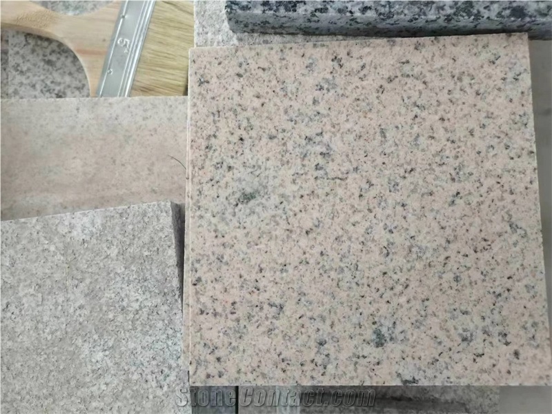 New G681 Shrimp Red Granite Flamed