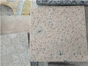 New G681 Shrimp Red Granite Flamed