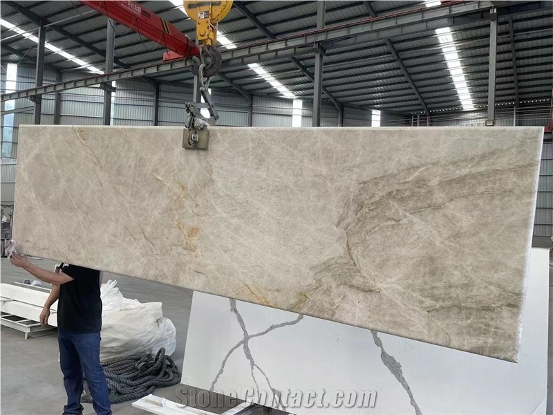 Taj Mahal Quartzite Kitchen Countertops