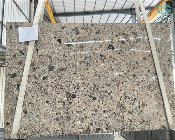 Cafe Melange China Brown Marble Slab Flooring Tiles